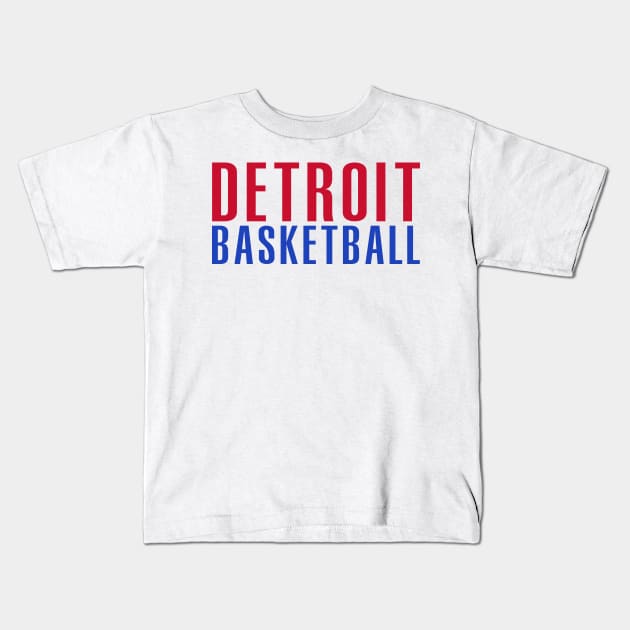 Detroit Pistons Kids T-Shirt by teakatir